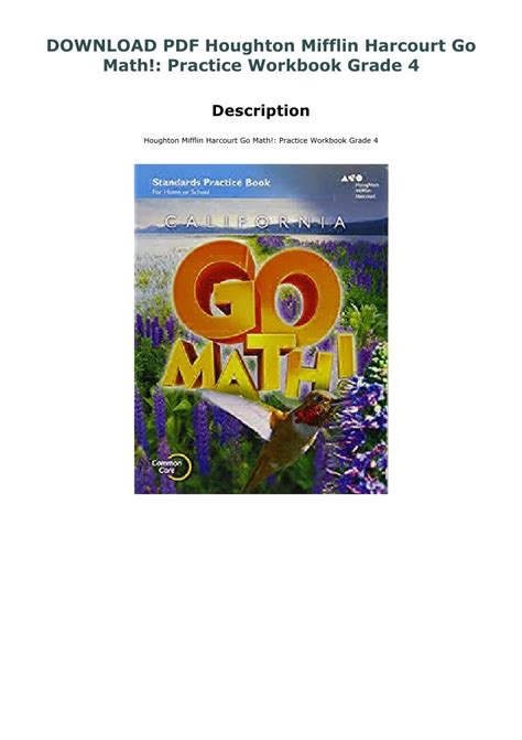 Skinny go math 4th grade workbook Ebook Doc