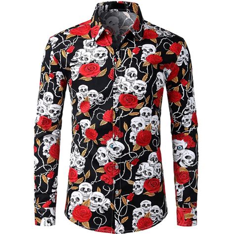 Skull Dress Shirts for Men: A Style Statement That's Both Edgy and Classy