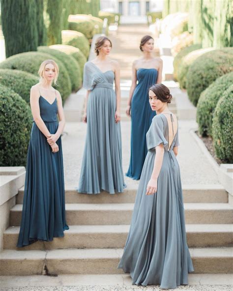 Slate Blue Bridesmaid Dresses: Harmony and Elegance for Your Bridal Party