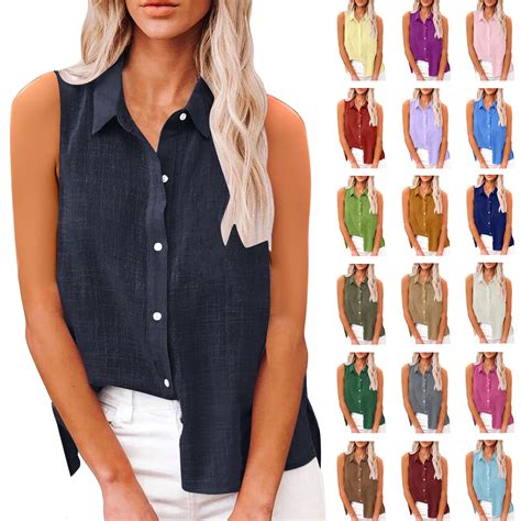 Sleeveless Button Down Shirts for Women: A Versatile Summer Staple