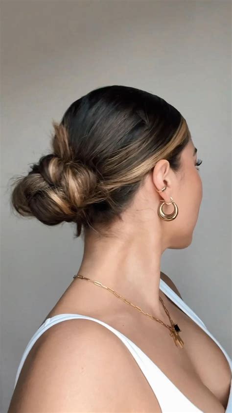 Slicked back hairstyles are easy to style.