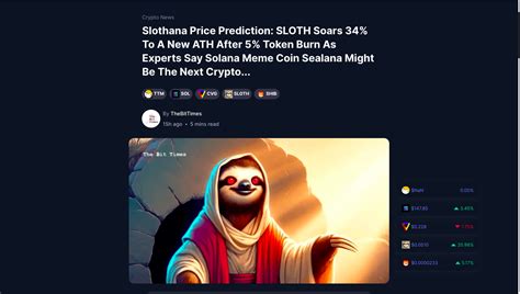 Slothana Price Prediction: A Comprehensive Outlook