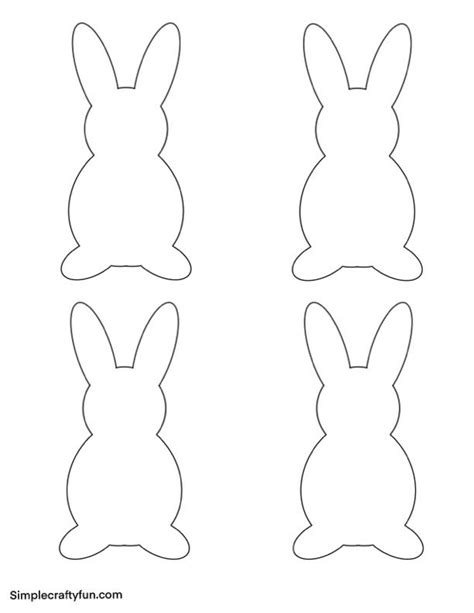 Small Bunny Template Printable