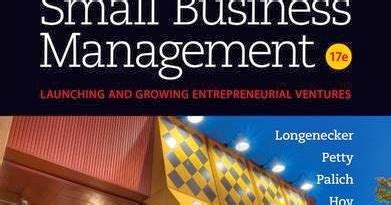 Small Business Management 17th Edition By Longenecker Ebook Epub