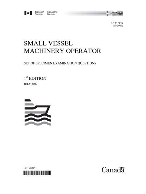 Small Vessel Machinery Operator Examination Study Guide PDF Book Kindle Editon