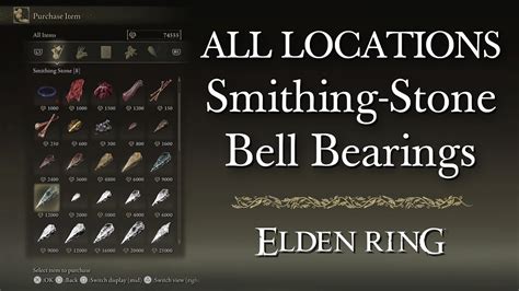 Smithing stone bell bearings