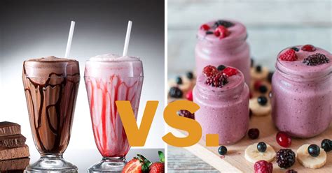 Smoothies vs Milkshakes: O que você deve escolher?