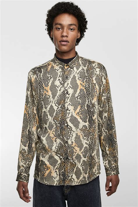 Snake Print Mens Shirt: Elevate Your Wardrobe with a Touch of Edgy Elegance