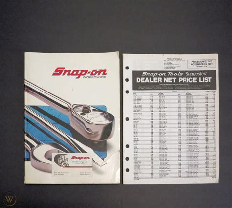Snap On Tools Catalogue Price List