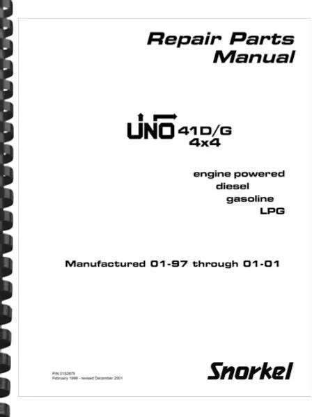 Snorkel Uno 41d Troubleshooting Manual Ebook Kindle Editon