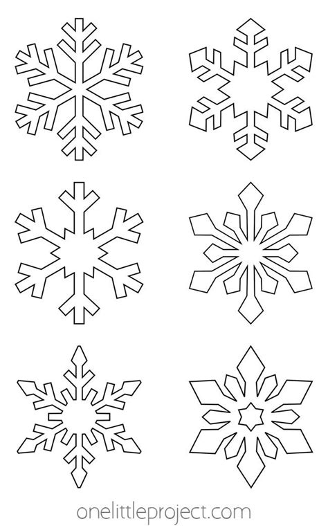 Snow Flakes Template