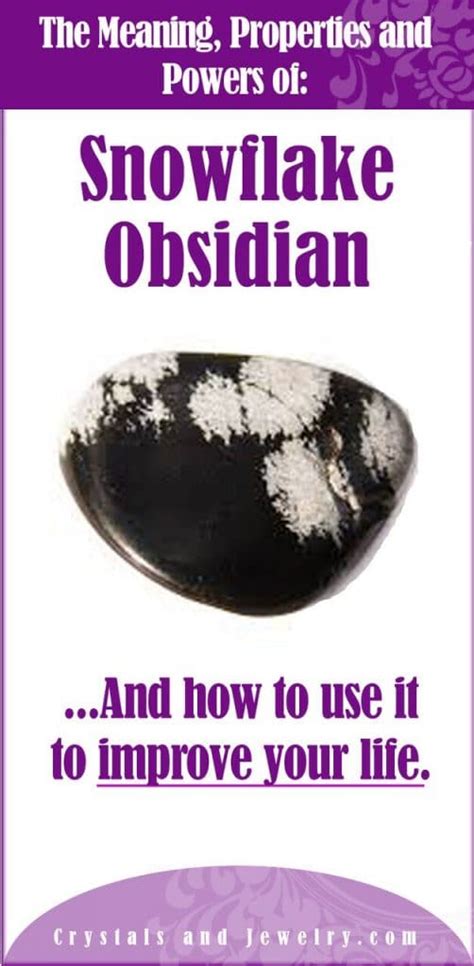 Snowflake Obsidian Crystal: Unveil the Enchanting Power of Self-Discovery