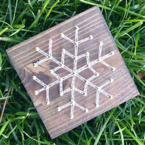 Snowflake String Art Template