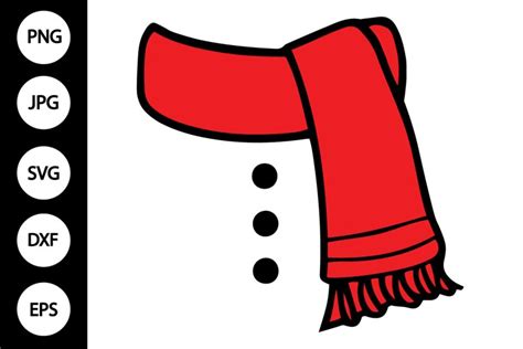 Snowman Scarf Template