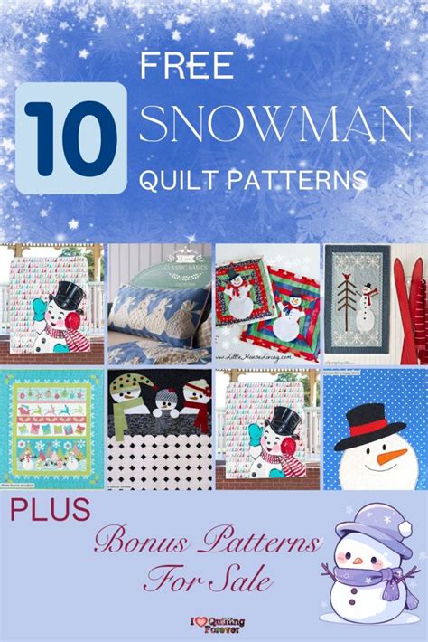 Snowman quilt patterns Ebook Doc