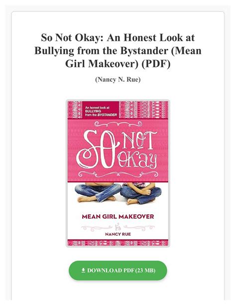 So Not Okay An Honest Look at Bullying from the Bystander Mean Girl Makeover Doc