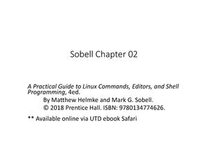 Sobell Chapter 5 Answers Reader