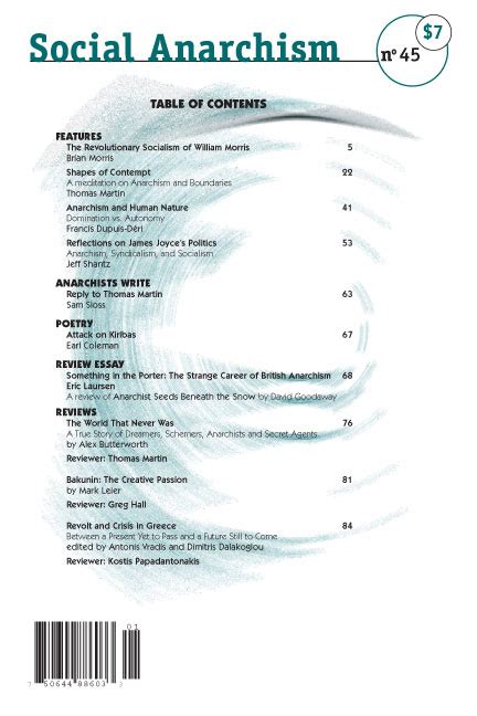 Social Anarchism A Journal of Practice and Theory Number 20 1995 Epub