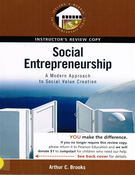 Social Entrepreneurship A Modern Approach to Social Value Creation Doc