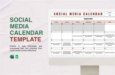 Social Media Calendar Template Excel