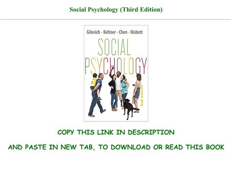 Social Psychology (Third Edition) Ebook Doc