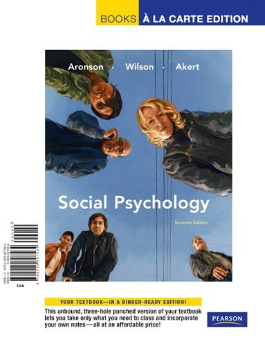 Social Psychology Books a la Carte Edition 7th Edition Reader