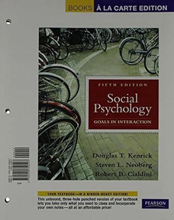 Social Psychology Books a la Carte Plus MyPsychLab Pegasus 7th Edition Doc