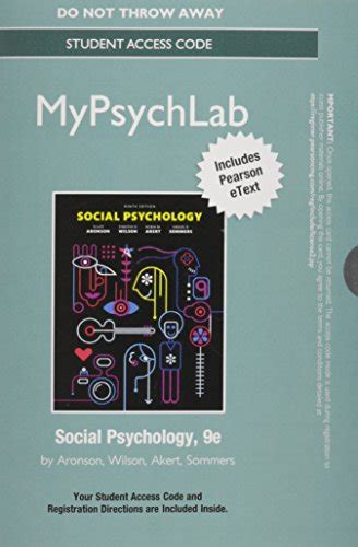 Social Psychology Plus NEW MyLab Psychology with Pearson eText Access Card Package 9th Edition Epub