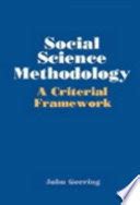 Social Science Methodology: A Criterial Framework Ebook Doc