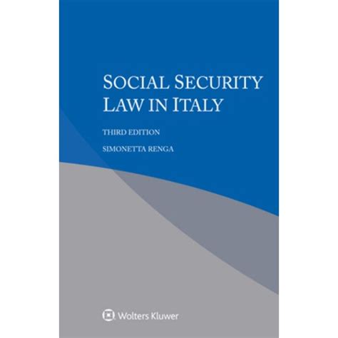 Social Security Law in Italy Kindle Editon