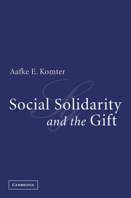 Social Solidarity and the Gift PDF