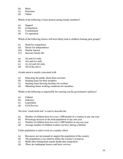 Social Studies Cxc Past Papers And Answers Doc