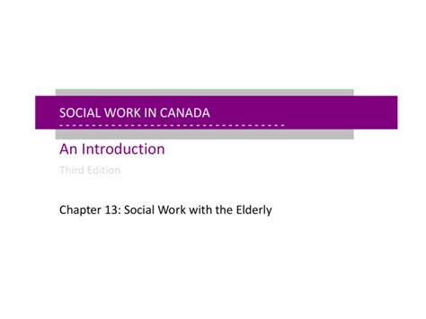 Social Work In Canada An Introduction Third Edition PDF Reader