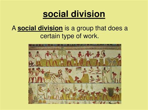 Social division: