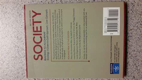 Society Readings to Accompany Sociology A Down-to-Earth Approach Core Concepts 2nd Edition Reader