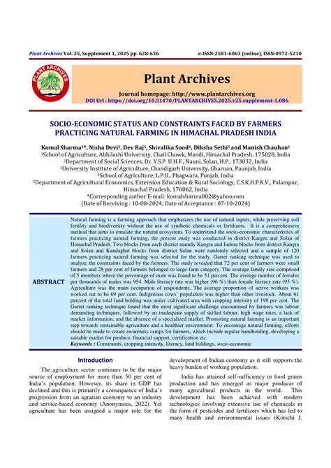 Socio-Economic Status of Farming Communities in Northern India Epub