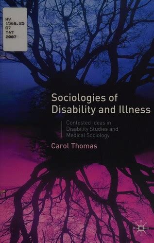 Sociologies of Disability and Illness Contested Ideas in Disability Studies and Medical Sociology PDF