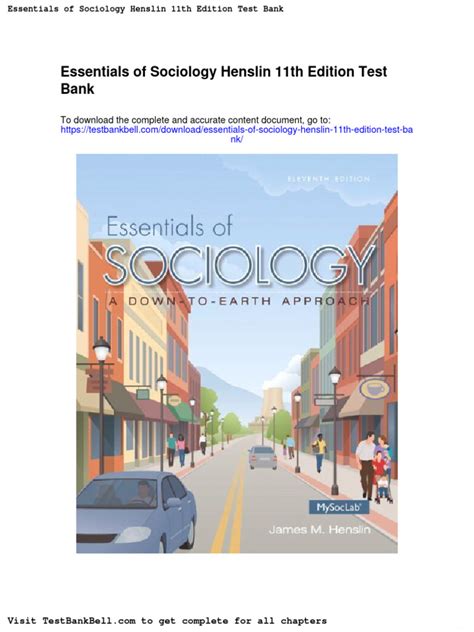 Sociology Henslin 11th Edition Study Guide Ebook Kindle Editon
