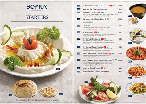 Sofra Turkish Cafe and Restaurant Delights: An Exemplary Menu with 5-Star Cravings in 2025