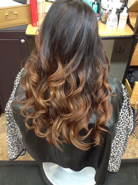 Soft Amber Ombre: