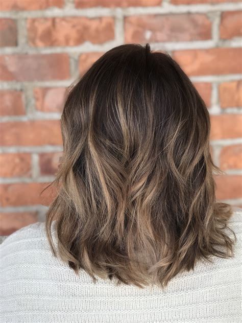 Soft Ash Brown Balayage: