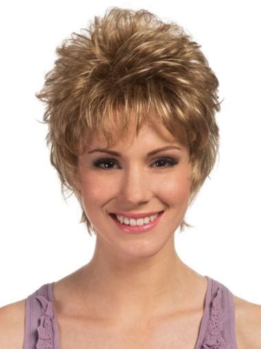 Soft Blonde Curly Cropped Petite Wigs 2025