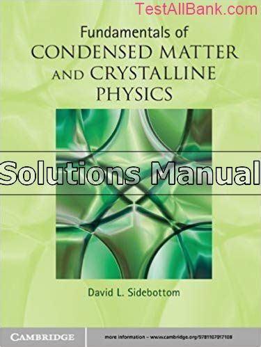 Soft Condensed Matter Solutions Manual Ebook PDF