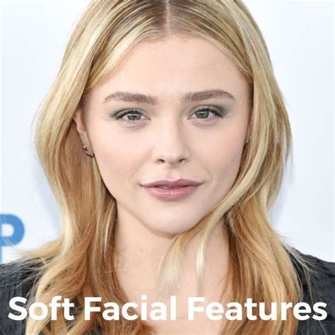 Soft facial features: