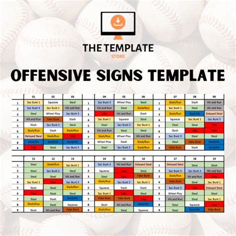 Softball Wristband Signs Template