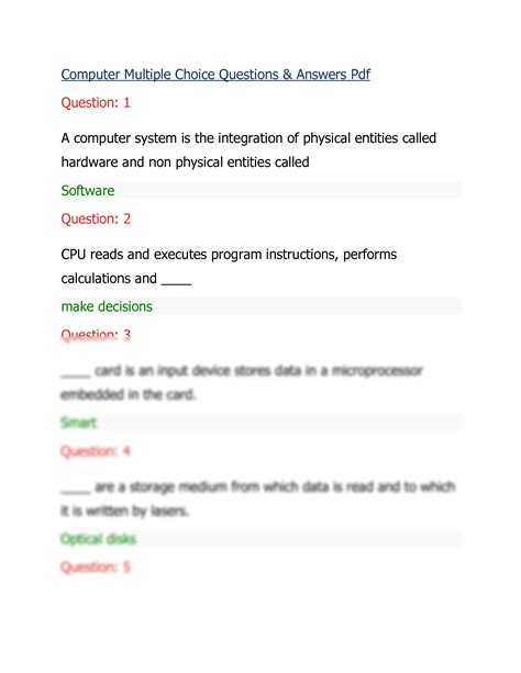 Software Architecture Multiple Choice Questions And Answers Kindle Editon