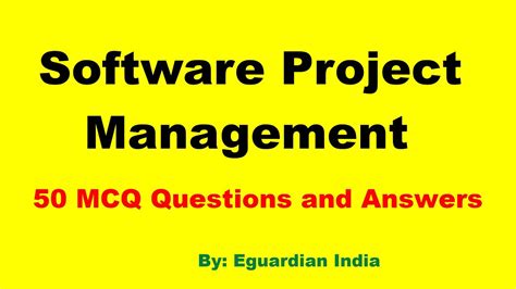 Software Project Management Mcq With Answers Reader