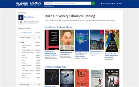 Software Used By Duke Libraries To Catalogue