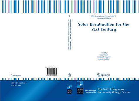 Solar Desalination for the 21st Century A Review of Modern Technologies and Researches on Desalinati PDF