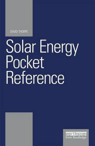 Solar Energy Pocket Reference (Energy Pocket Reference Series) Ebook Epub